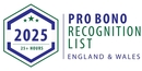 Pro Bono Recognition list 2025