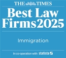 The Times Best Law Firms 2025. Immigration.